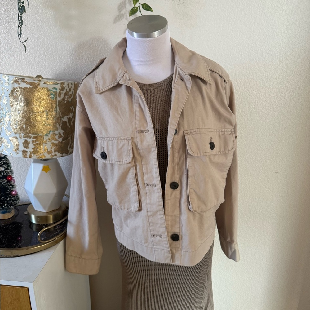 H&M Tan Utility Jacket - Picture 3 of 5